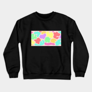 Pastel Rainbow Animal Print Crewneck Sweatshirt